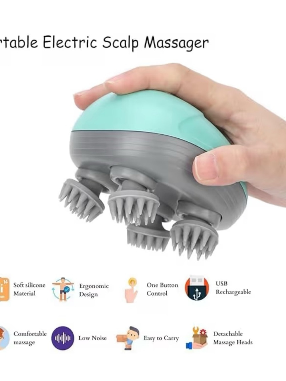 Electric Handheld Scalp Massager